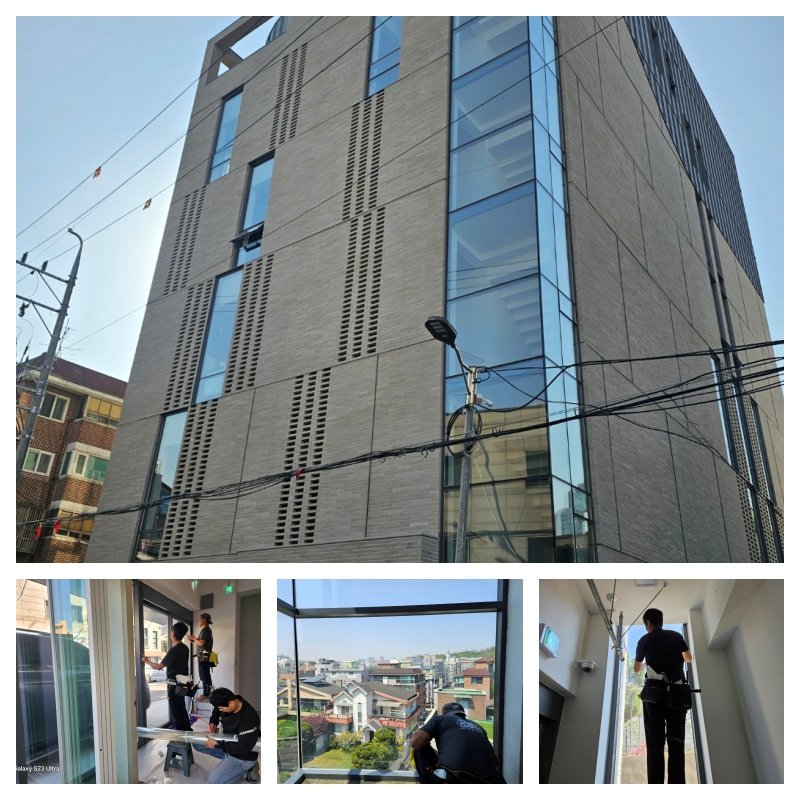 마포 서교동 신축 건물 12MIL 방탄필름